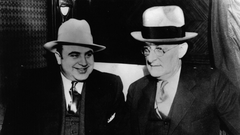 Al Capone with US Marshall Laubenheimer