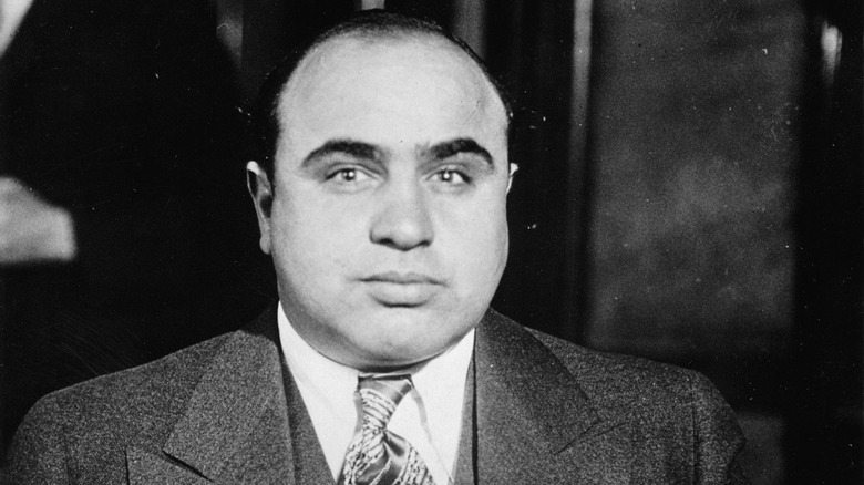 Al Capone staring