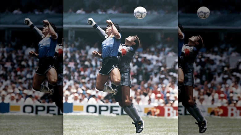 Diego Maradona hand of God goal, 1986 World Cup