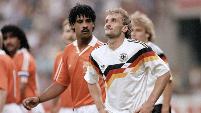 Frank Rijkaard & Rudi Voller, Italy 1990 World Cup match