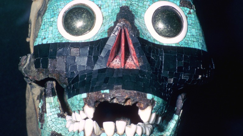 Aztec mask of Tezcatlipoca