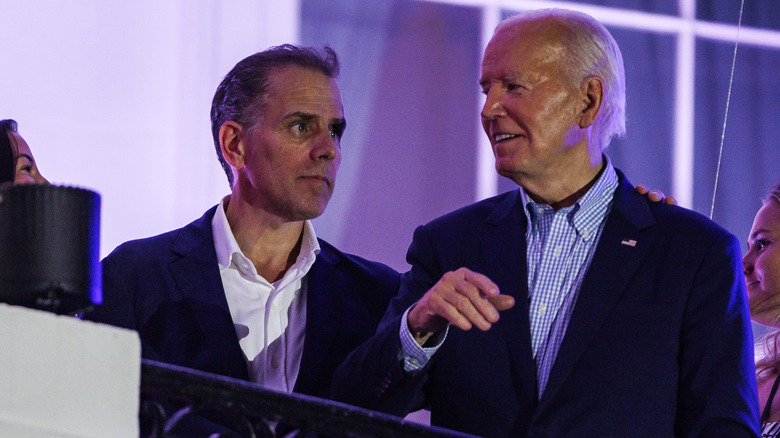 Joe and Hunter Biden at the White House