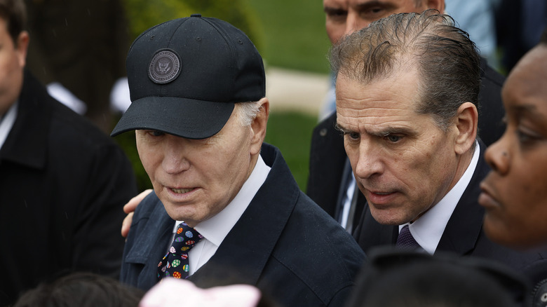 Joe and Hunter Biden in the Oval Office