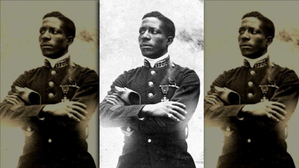 Eugene Bullard poses in dress uniform