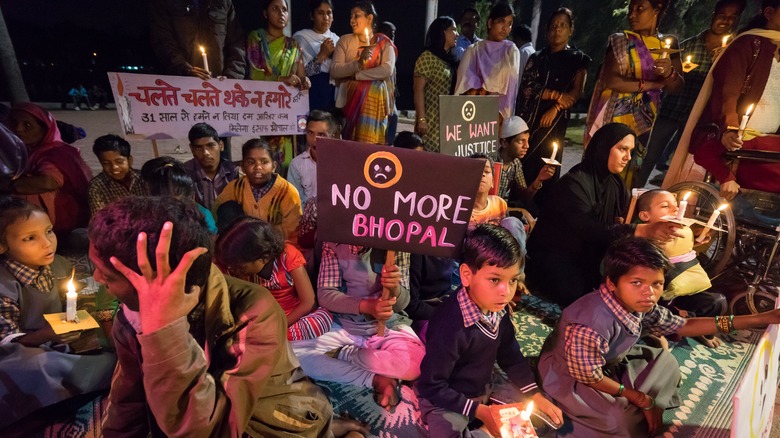 Bhopal gas tragedy protest