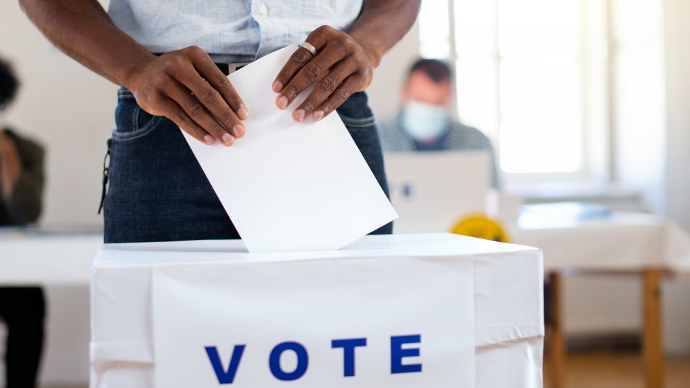 Black man voting