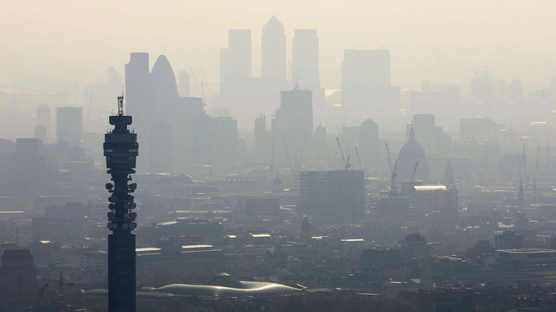 air pollution over london