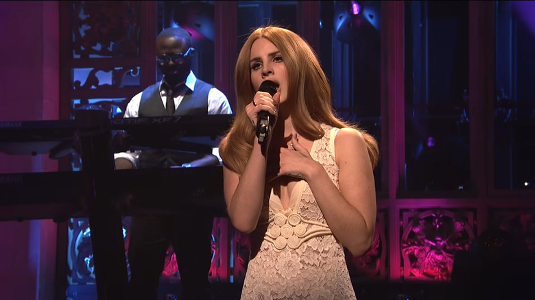 Lana Del Rey performing on Saturday Night Live in 2012