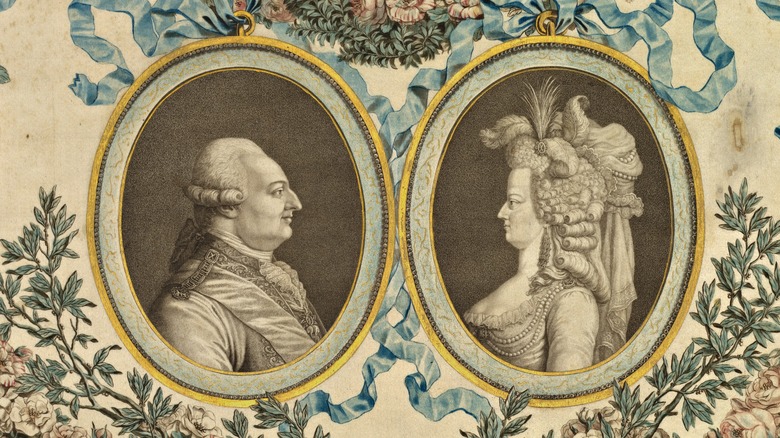 Louis XVI and Marie-Antoinette. Artist Unknown