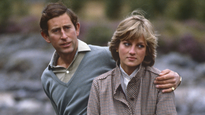 Prince Charles and Princess Diana on their honeymoon on August 19, 1981 in Balmoral,Scotland