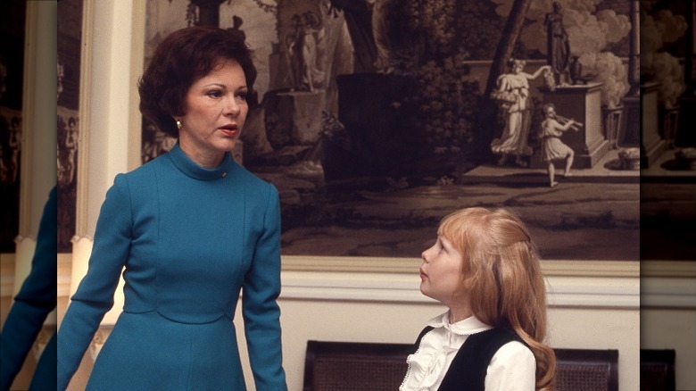 Rosalynn and Amy Carter in the White House