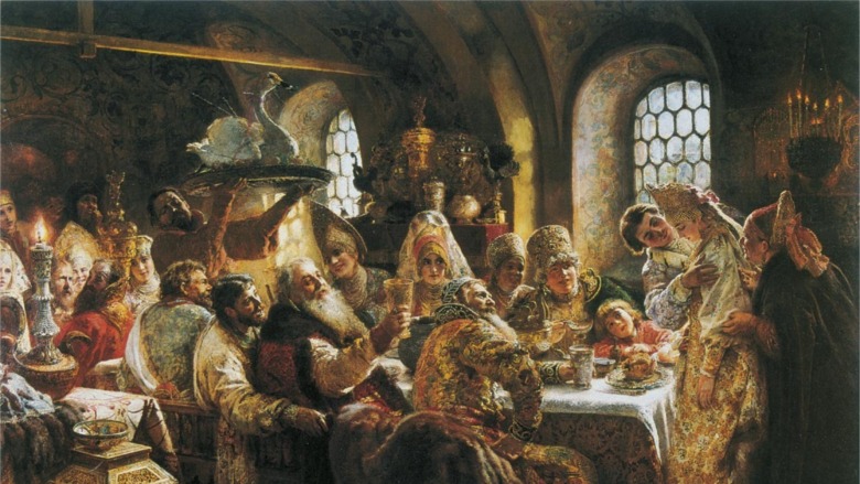 painting of Boyar wedding