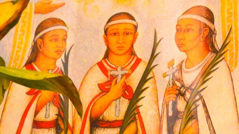 Child Martyrs of Tlaxcala painting