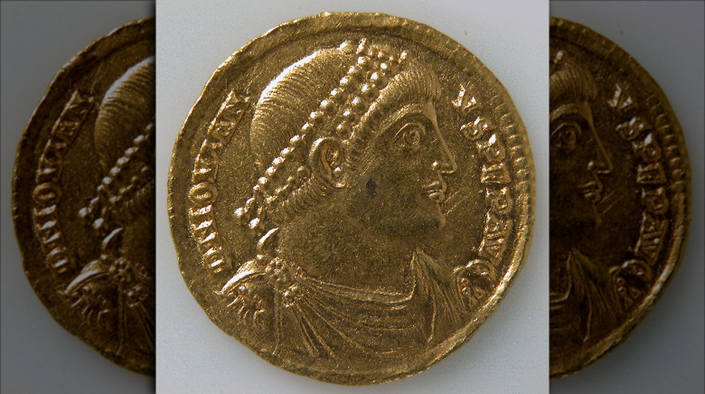 Coin showing Emperor Jovian