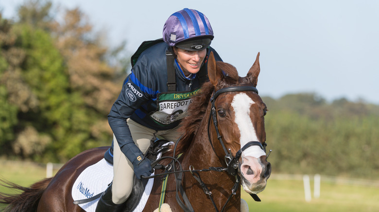 Zara Tindall riding a horse