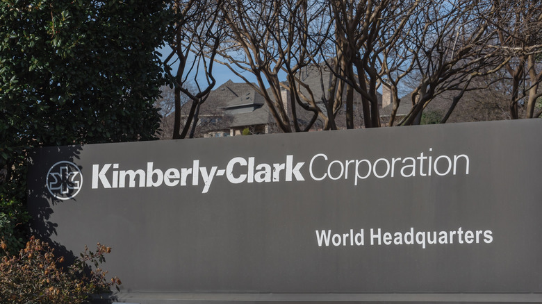 Kimberly-Clark Corporation sign