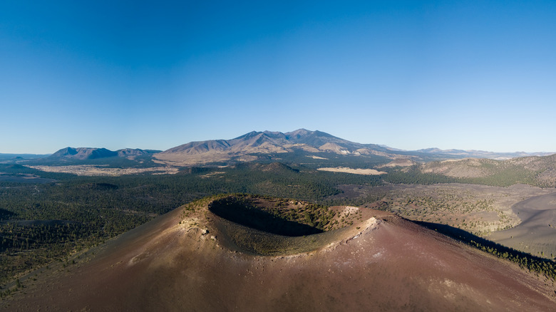 Sunset Crater Volcano aerial photo 