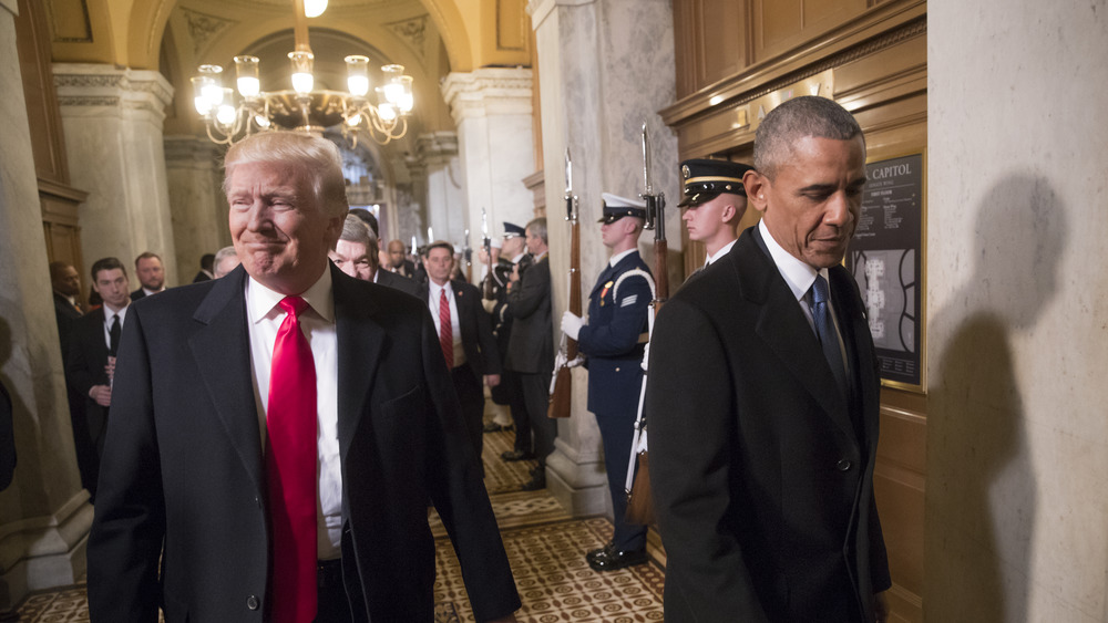 Donald Trump and Barack Obama