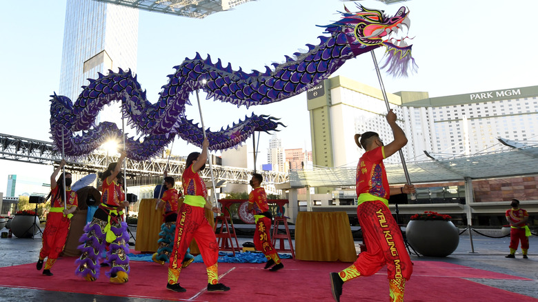 Chinese New Year dancers