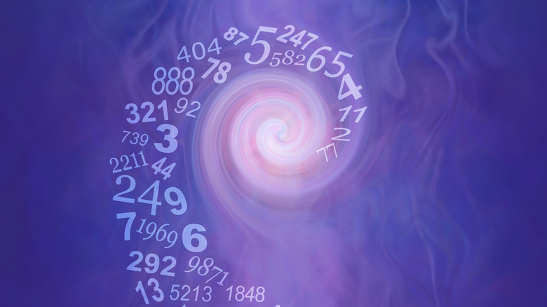 Numbers in a spiral