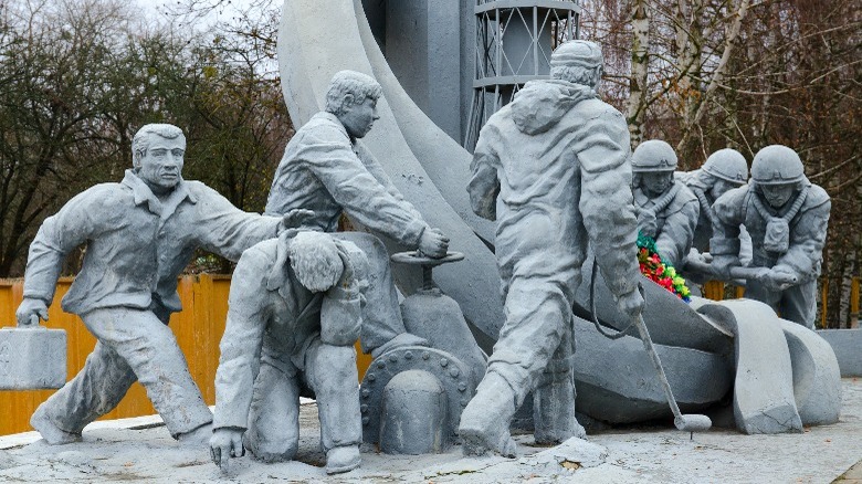 Chernobyl firefighter monument