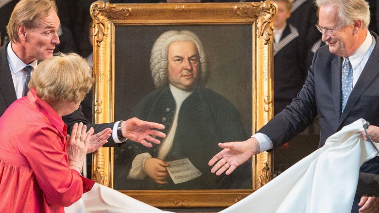 a painting of Bach