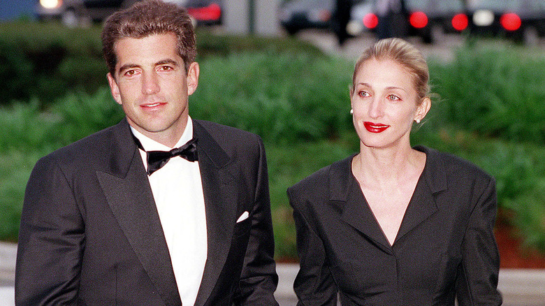 John F. Kennedy Jr. attending an event