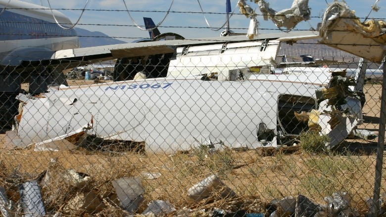 Air France Flight 4590 in the scrapyard