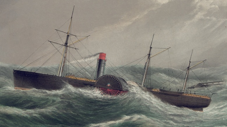 Drawing of the ship Pacific