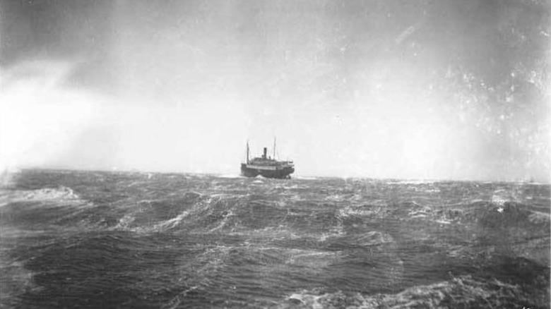 SS Princess Sophia in middle of water on reef