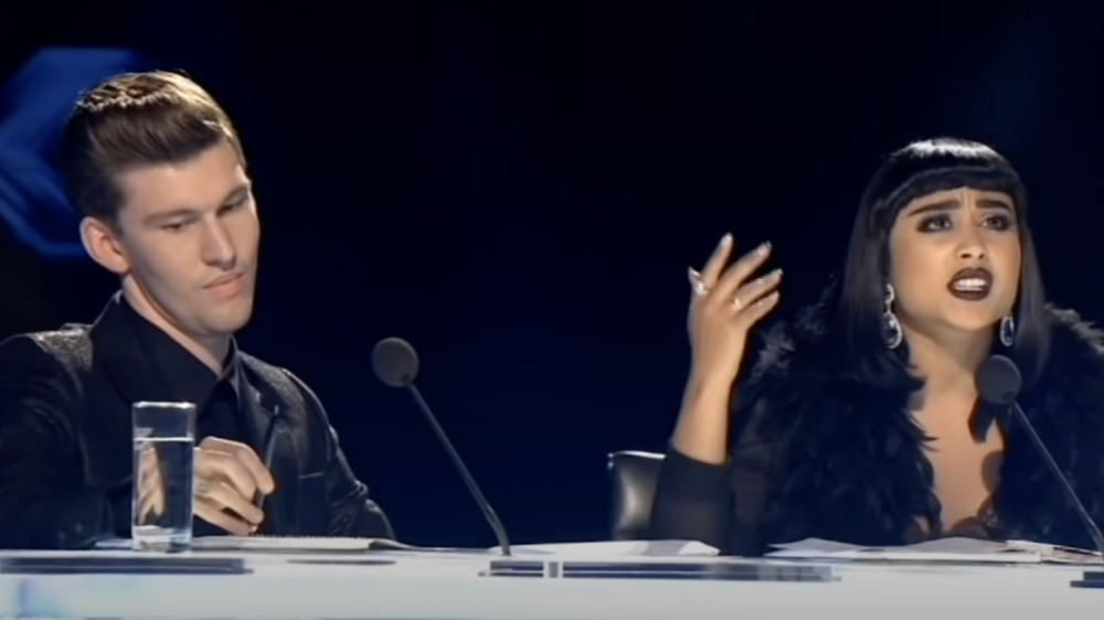 Natalia Kills and Willy Moon at the judging table