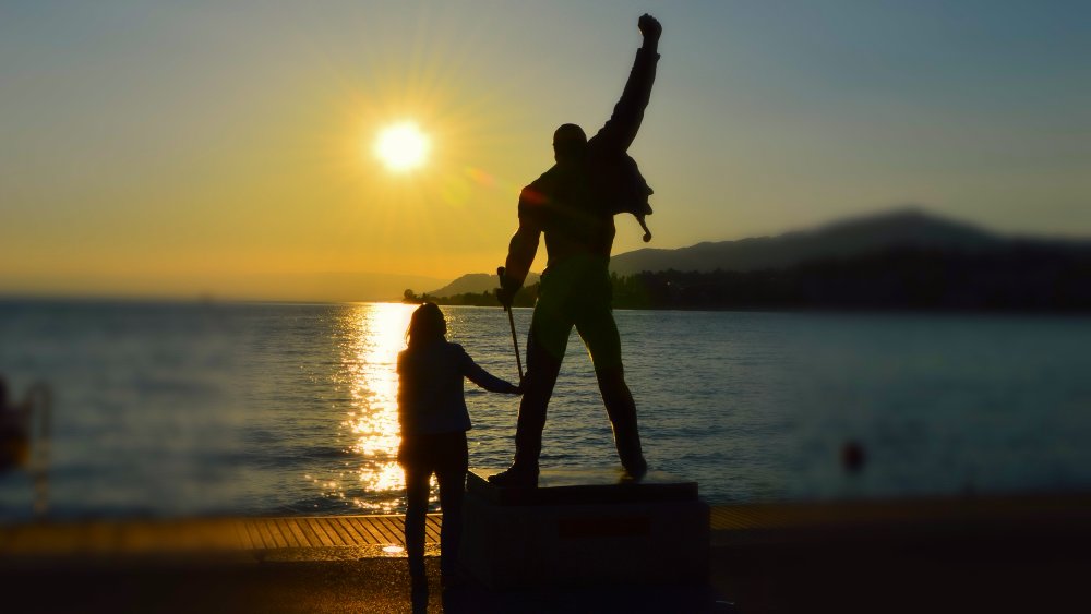 Statue of Freddie Mercury in Switzerland