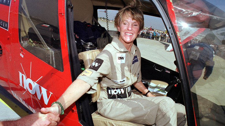 ennifer Murray, a 60-year-old grandmother who is two thirds of her way through her attempt to become the first women to fly a helicopter solo around the world