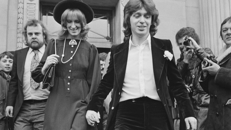 English musician and singer Georgie Fame pictured with his wife Nicolette Harrison, Marchioness of Londonderry