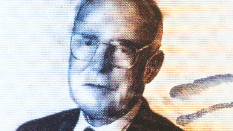 gordon moore on a postage stamp from italy