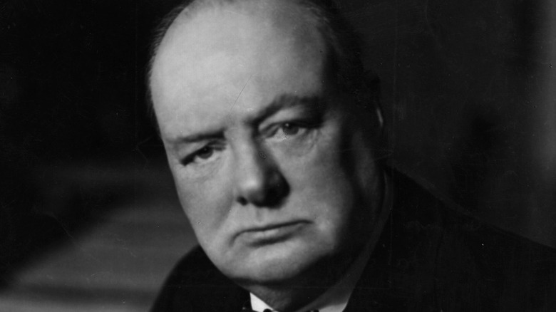 Winston Churchill close up