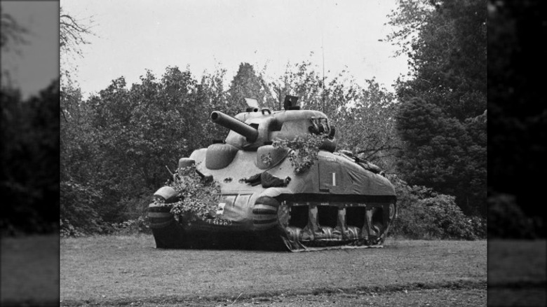 Inflatable tank used in Operation Fortitude