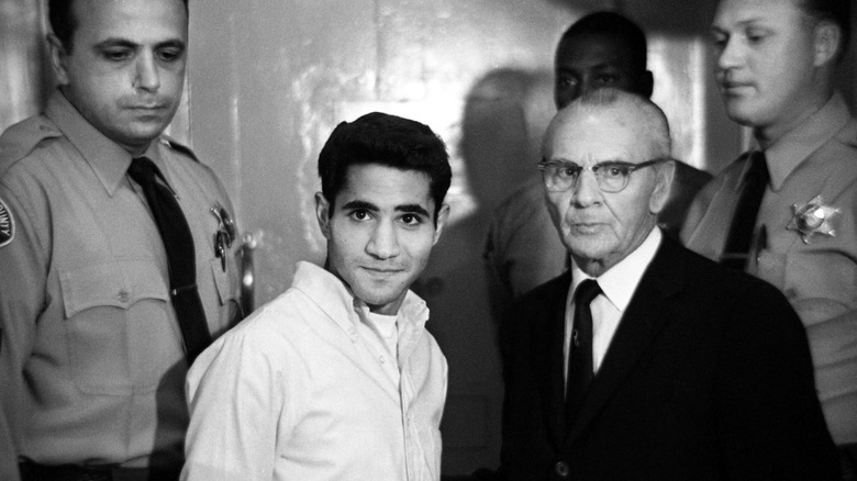 sirhan sirhan with guards and attorney