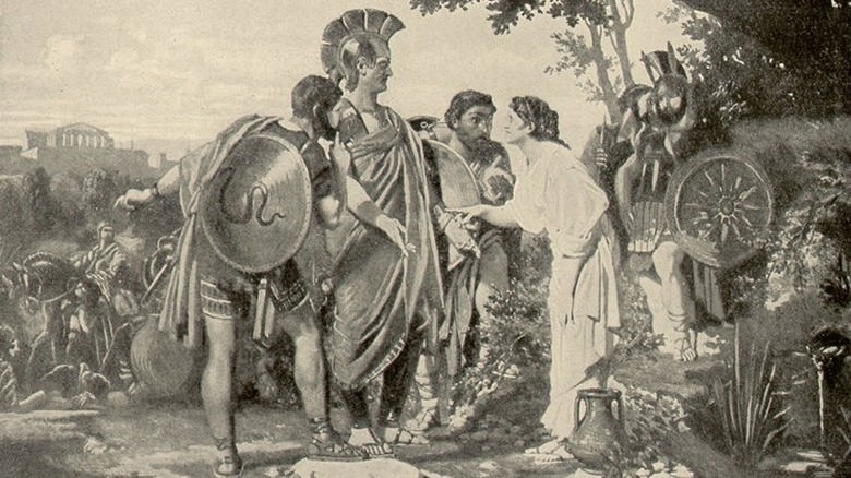 Tarpeia betraying Rome illustration