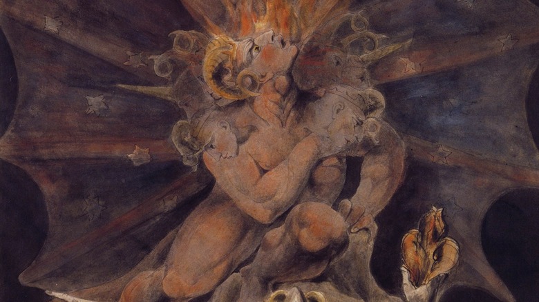 William Blake the great beast painting