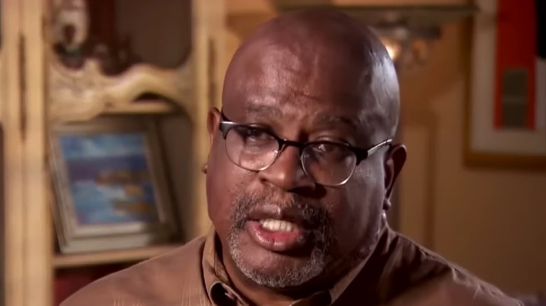 Christopher Darden speaking during an interview