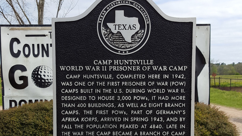 Camp Huntsville historical marker