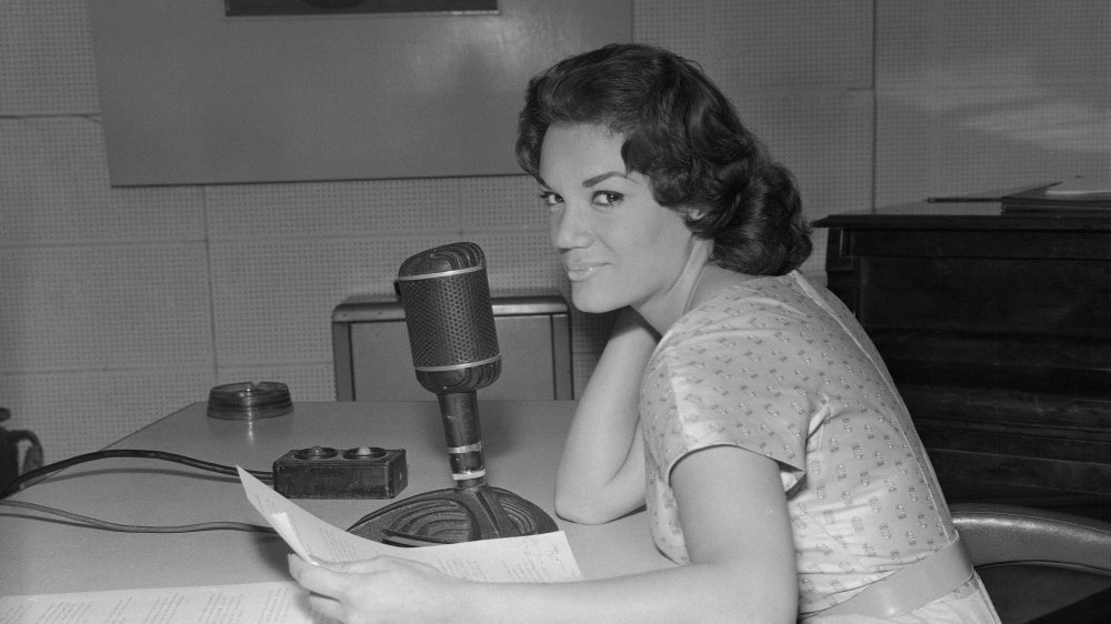 Woman on the radio