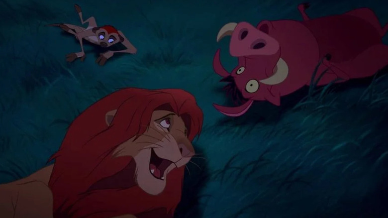 Simba, Timon, and Pumbaa