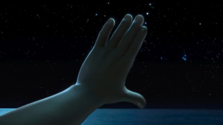 hand over stars