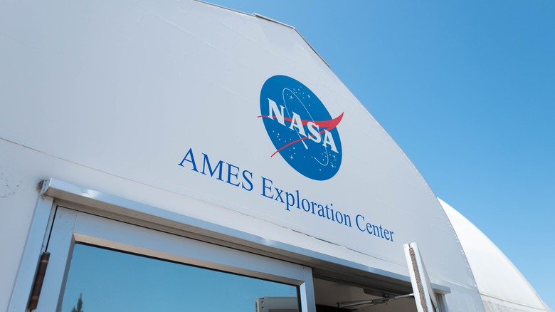 NASA ames exploration center sign