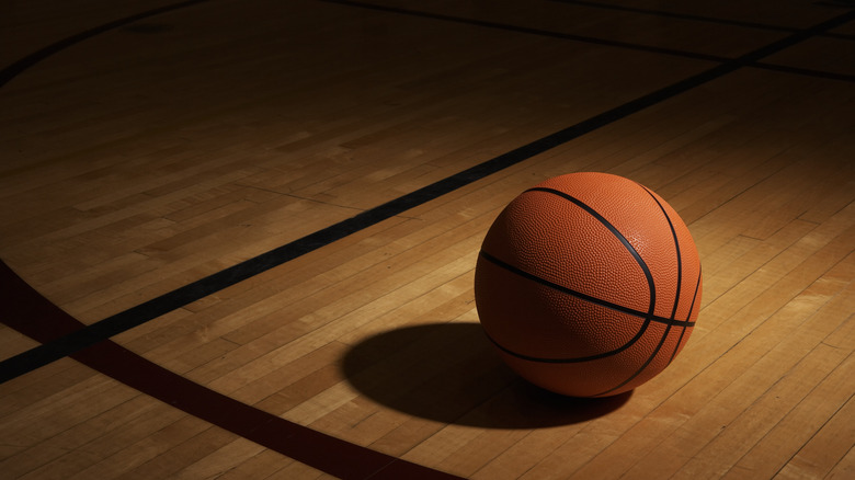 basketball on a court