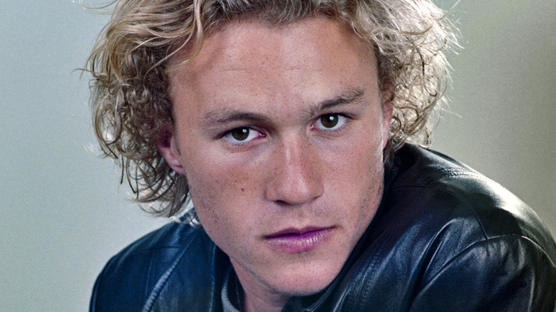 Actor Heath Ledger looking into the camera