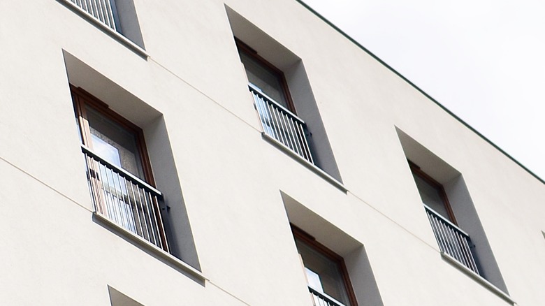 View of apartment windows