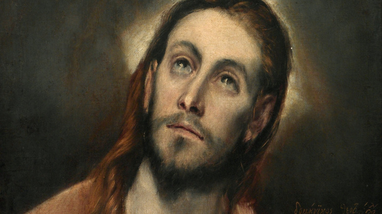 Christ in Prayer painting